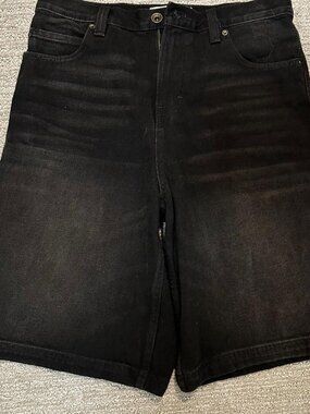 Black BDG denim shorts